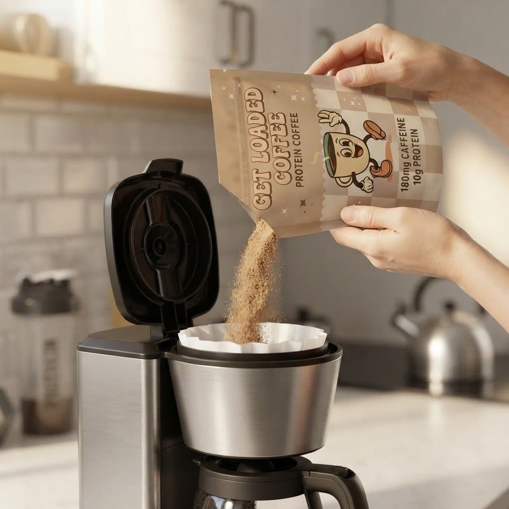 Viral Protein-Packed Coffee Mix | 10G Protein & 180Mg Caffeine | 16Oz Hot or Cold Drink Packet